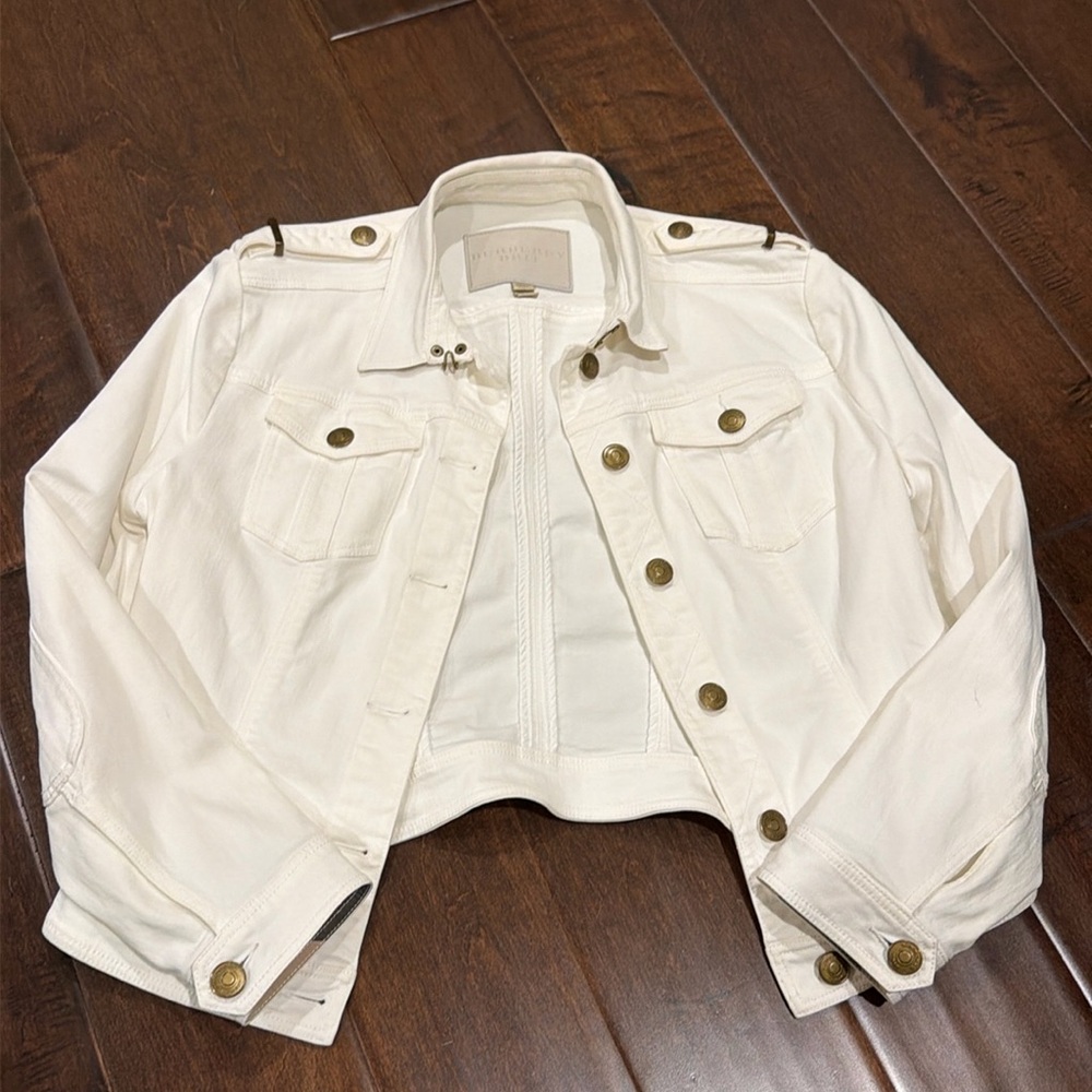 Burberry Brit White Denim Jacket